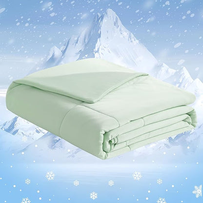 NTBAY Cooling Blanket for Dogs, Toddler Cooling Blanket, Japanese Double-Sided Cold Tech Fabric Cooling Blanket for Hot Sleepers, Q-Max 0.43, 39x47 Inches, Mint Green