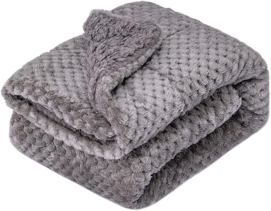 Fuzzy Blanket or Fluffy Blanket for Baby Girl or boy (40" x 48", DG-Flint