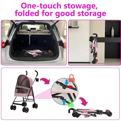 4 Wheels Foldable Pet Stroller
