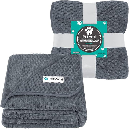 PetAmi Waterproof Dog Blanket 29x40 Gray