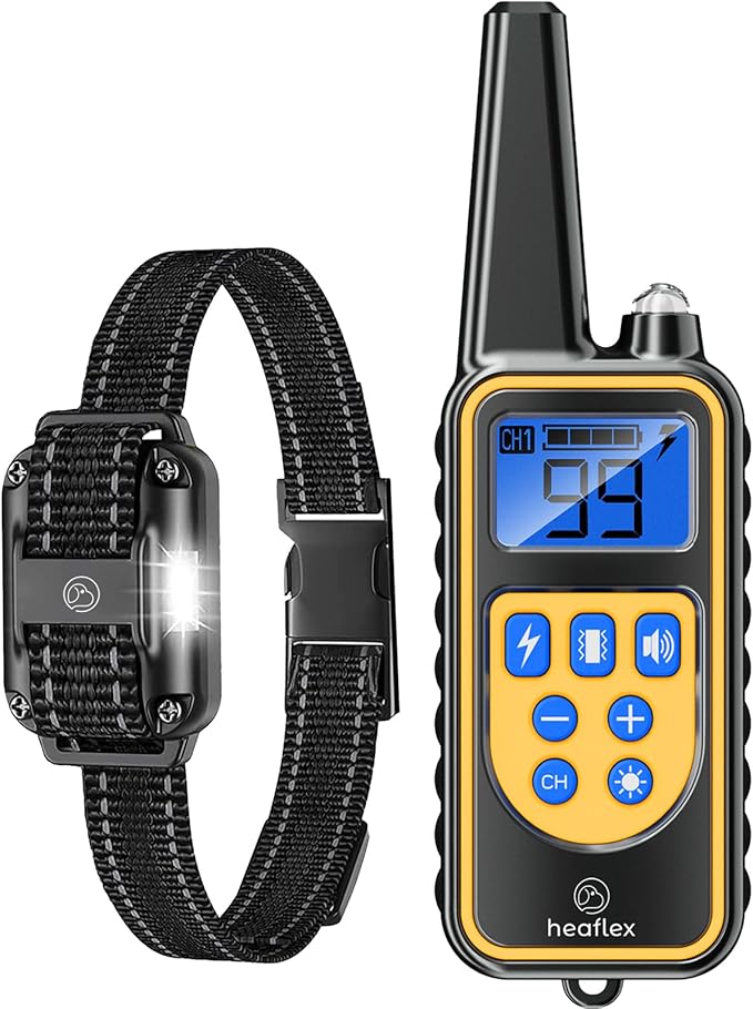 Electric Dog Training Collar with Remote 1640FT IP67 Waterproof 1 Dog