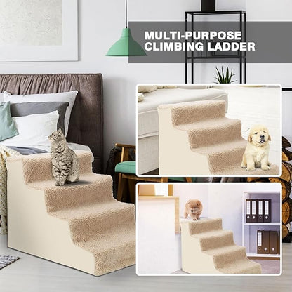 Topmart Dog Stairs&Steps for Small Dogs & Cats 4 Tiers