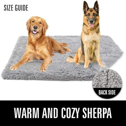 LOCHAS Luxury Fluffy Dog Blanket 40''x60'' Grey