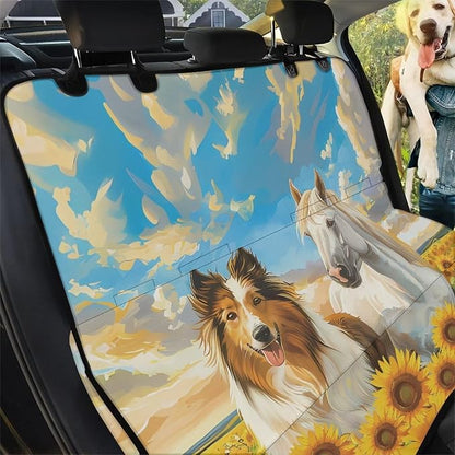 AFPANQZ Dog Horse Sunflower Dog Dog Back Seat