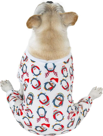 CuteBone Dog Pajamas Christmas Clothes Pjs for Small P112XS