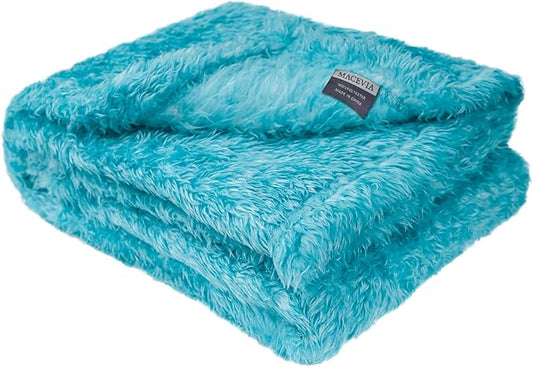 MACEVIA Fluffy Fleece Dog Blankets (29x40 Inch,