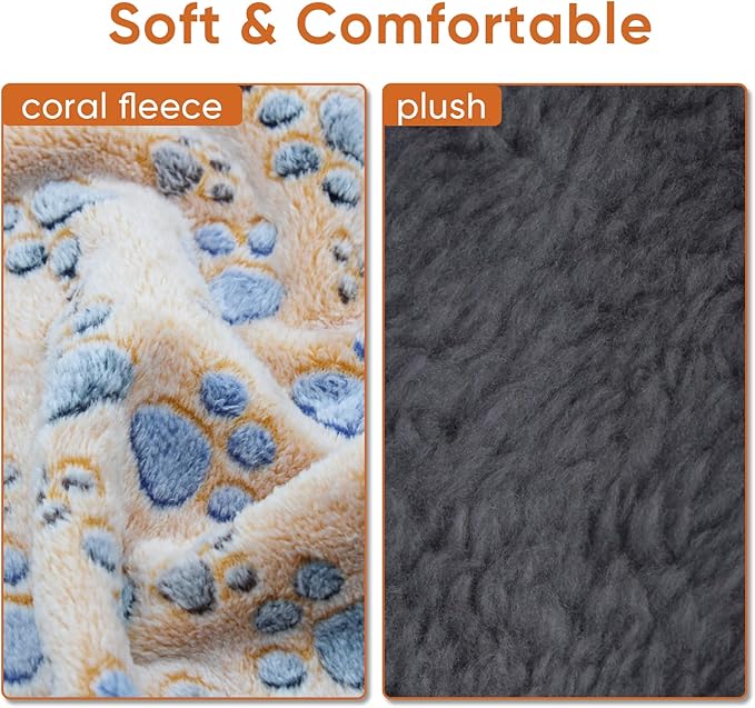 1 Pack 3 Waterproof Dog Blanket for Small Dogs (23X16 inch)