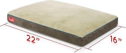 BRINDLE Khaki Shredded Memory Foam Pet Bed