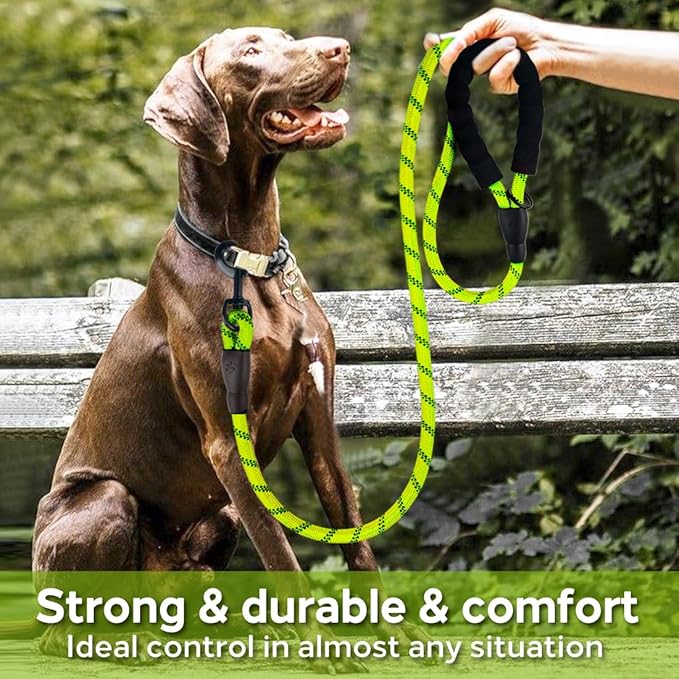 COOYOO Dog Leash 5/6 FT with Comfortable Padded
