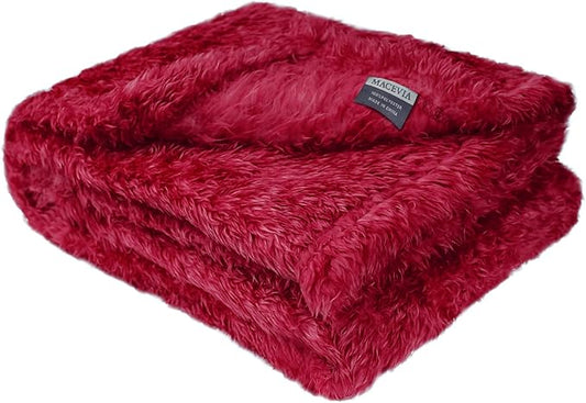 MACEVIA Fluffy Fleece Dog Blankets (24x29 Inch,