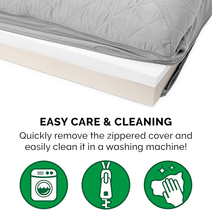 Furhaven Memory Foam Dog Bed for Medium/Small Dogs w/ Removable Bolsters & Washable Cover 35 lbs