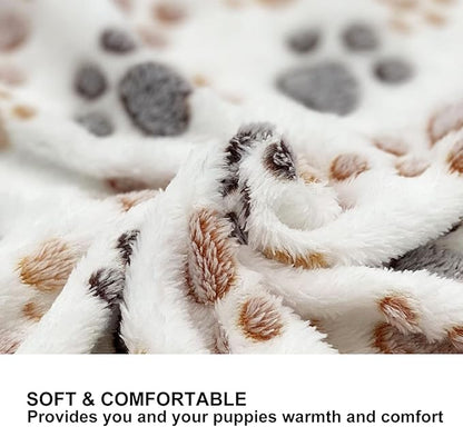 1 Pack 3 Puppy Dog Blankets Super Soft Warm Sleep Mat Fluffy Premium Fleece Pet Blanket Flannel Throw for Dog Puppy Cat Small(23"x15")