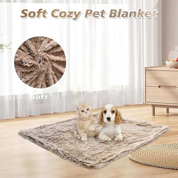 PJYuCien Fluffy Fleece Calming Pet Throw Blanket 30 * 40", Machine