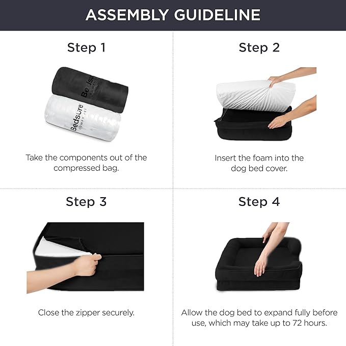 Bedsure Small Orthopedic Dog Bed