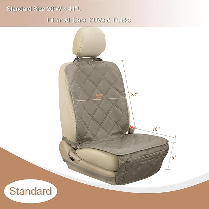 YESYEES Dog Front Seat Covers for Cars 2 Pack 4 Nonslip