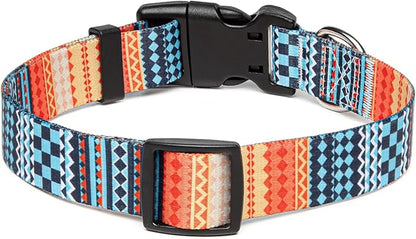 Adjustable Dog Collar with Patterns