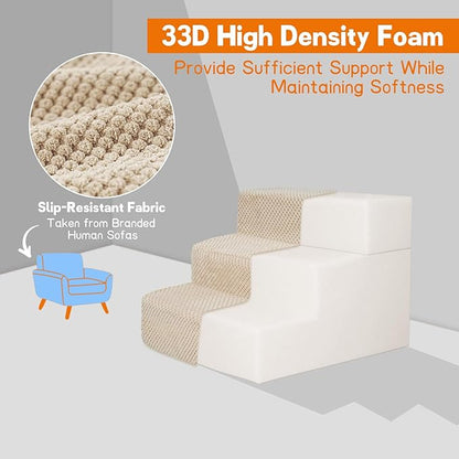 Supet Dog Stairs for Small Medium Large Dogs to Get on Bed