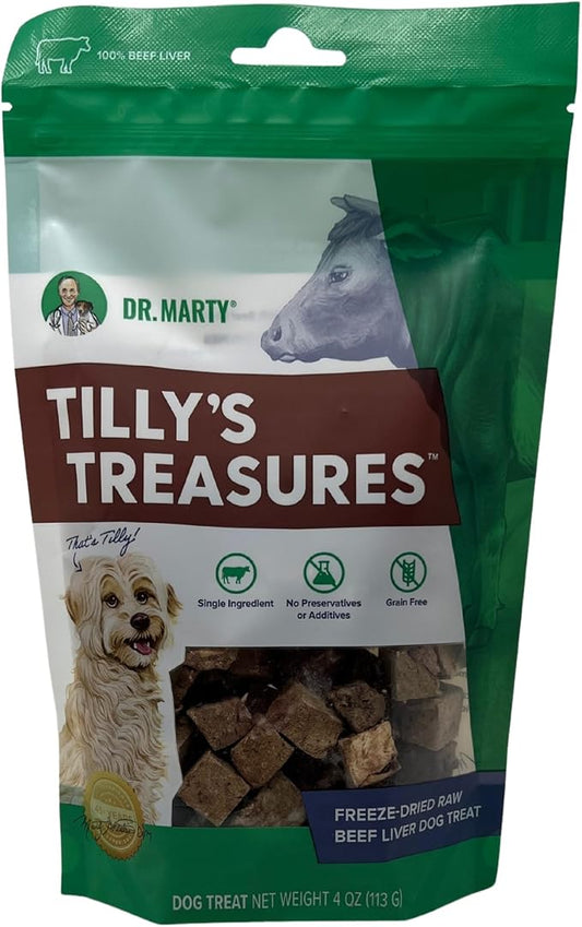 Dr. Marty Tilly's Treasures Beef Liver Dog Treat 4 oz