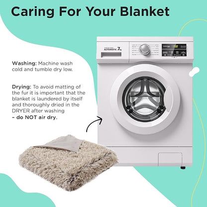 Best Friends by Sheri Calming Shag Dog Blanket for Large Dogs 60" x 80"