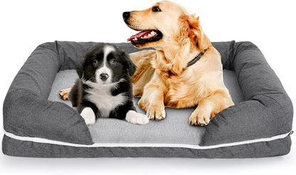 Solid Memory Foam Dog Bed