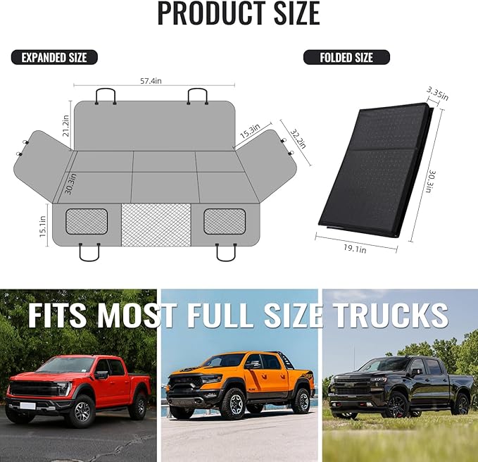 Dog Back Seat Extender for Truck F150/RAM1500/Silverado