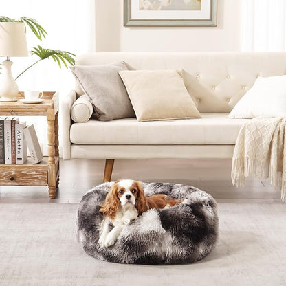 Calming Dog Bed for Small Medium Dogs 24", Ink
