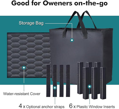 Medium Machine Washable Dog Car Seat Cover for Back Seat& Car Door Protector