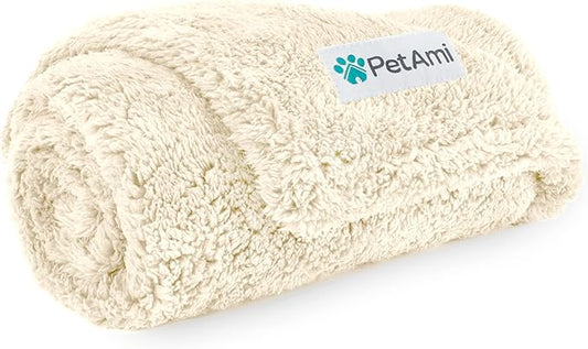 PetAmi Fluffy Waterproof Dog Blanket for Small Medium Dogs 24x32)