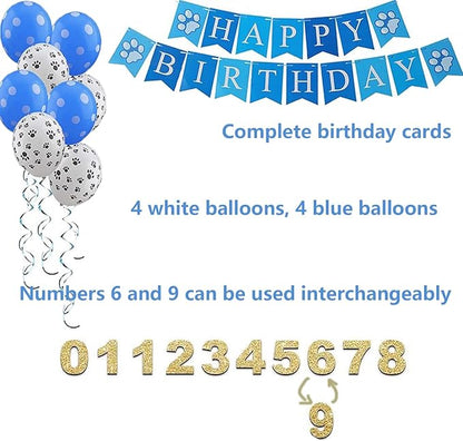 Cat Birthday Party Supplies Cat Kitten Bandanas,Cat Birthday Hat,Cat Birthday Number,Cat Birthday Banner,Cat Bowtie, 8 Letter Balloons,Birthday Outfit for Cat Kitten,cat Birthday Decoration..