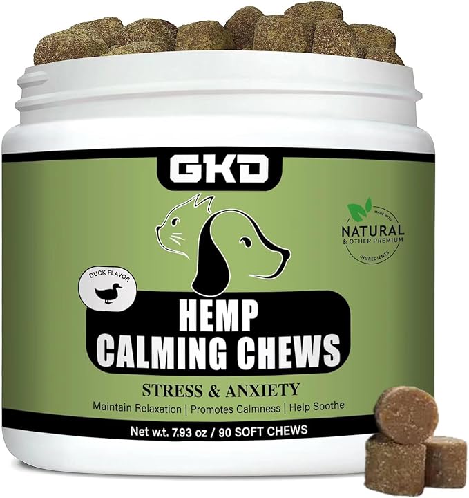 Hemp Calming Chews for Dogs 100% Golden 90 Chews