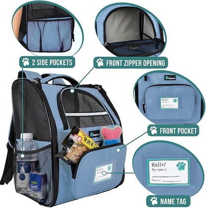 PetAmi Dog Backpack Carrier for Small Large Cat 18lbs Pet,