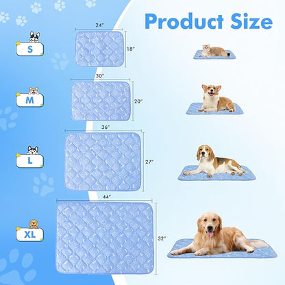 Rywell Dog Cooling Mat 2.0 24 * 18 Thicken Fiber(QMAX>0.5) for