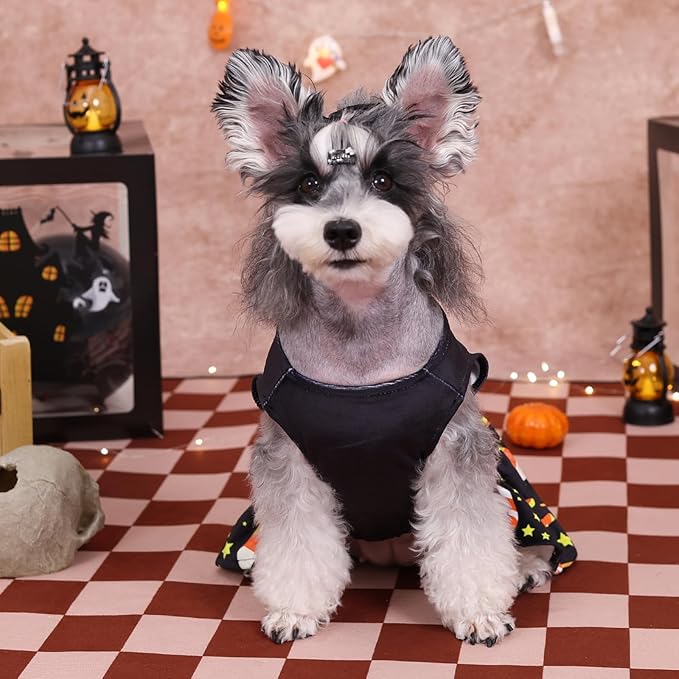 CuteBone Halloween Dog Dresses Velvet Holiday Small Dogs CVA44XS-D