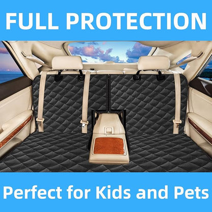 Dog Back Seat Cover Protector for SUV Trucks Cars Protector(Black3)