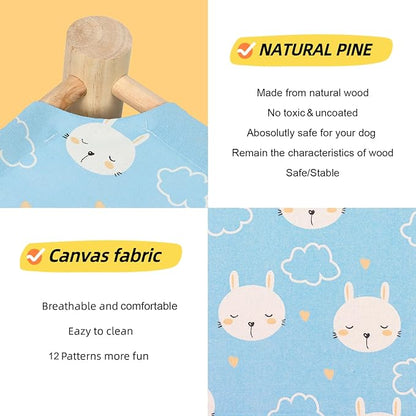 Patas Lague Hammock Bed 19x19x5 inches, 20 lbs