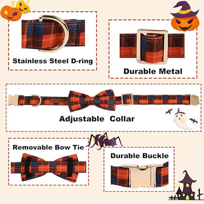 Christmas Day Dog Bandana Red Green Plaid Cotton