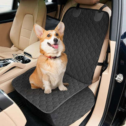 LOOBANI 2 Pack Front Dog Car Seat Cover: Waterproof Car Seat Covers for Dogs