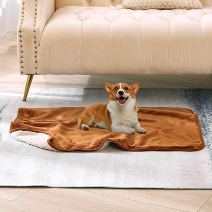 DaysU Waterproof Dog Blanket for Small Dogs 30"x40" Brown