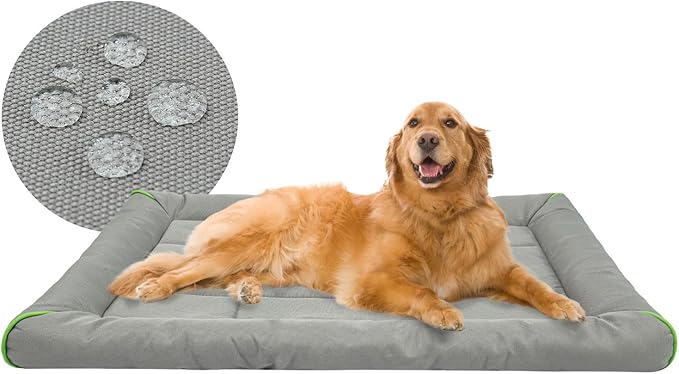 Miguel Oxford 900D Outdoor Waterproof Dog Bed for Metal Dog Crates Water-Resistant All Weather Pet Mat Durable Easy Wipe Clean Travel Indoor Outdoor Puppy Cat Crate Bed 48inch