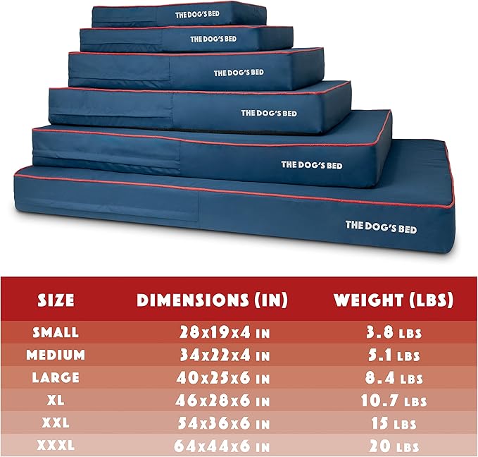 The Dog’s Bed Orthopedic Memory Foam Dog Bed 64x44, Pain