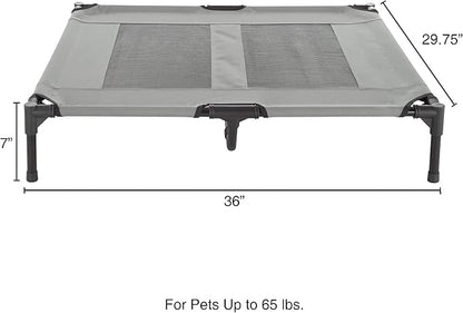 Elevated Dog Bed 36x29.75-Inch Portable 80lbs by