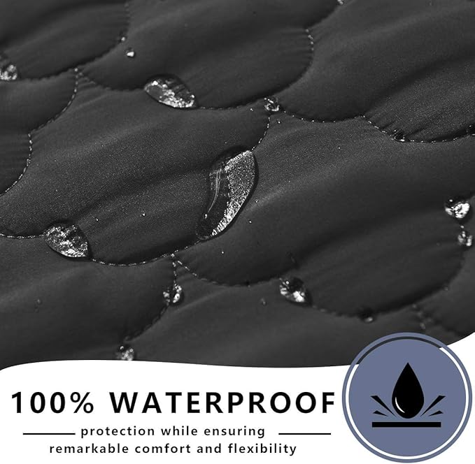 SPXTEX Waterproof Dog Bed Covers, 68"x82", Dark Grey, Plastic and Iron, Easy to Clean, Protects Furniture