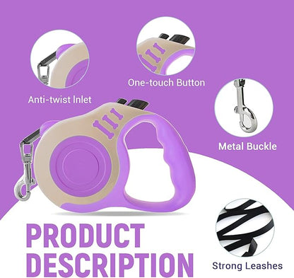 Retractable Dog Leash Automatic Telescopic Tractor Dog Tape 10/16 FT