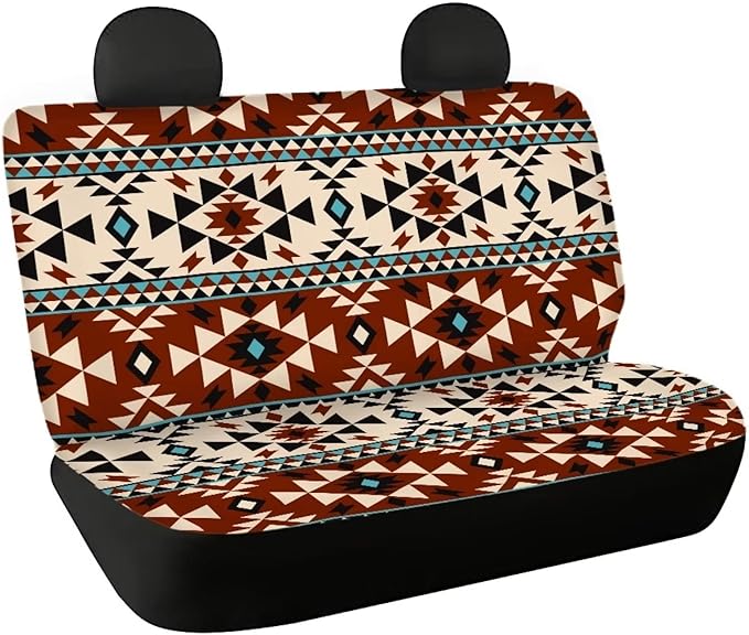 WELLFLYHOM Aztec Bench Seat Cover for Truck Western