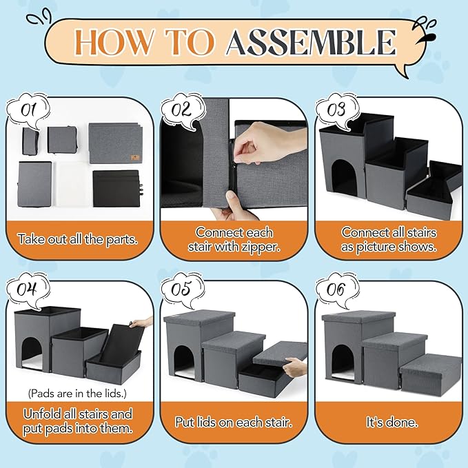 Dog Stairs for Small Dogs 22 inches(3