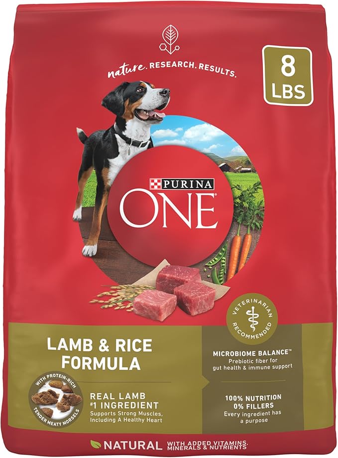 Purina ONE Dry Dog Food Lamb and Rice Formula - 8 lb. Bag