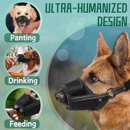 Dog Muzzle L(Circumference:5.9''-8.7''in))