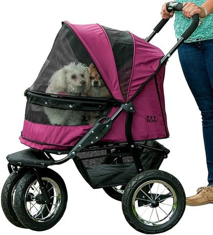 Pet Gear NO-Zip Double Pet Stroller 1 Model 3 Colors