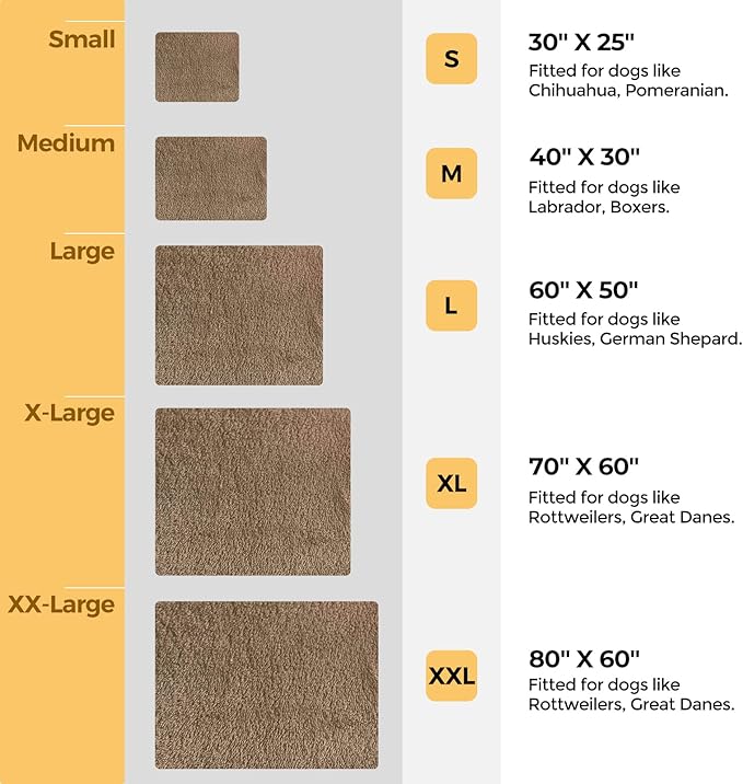 Veehoo Fluffy Fleece Dog Blanket 60x50 inch