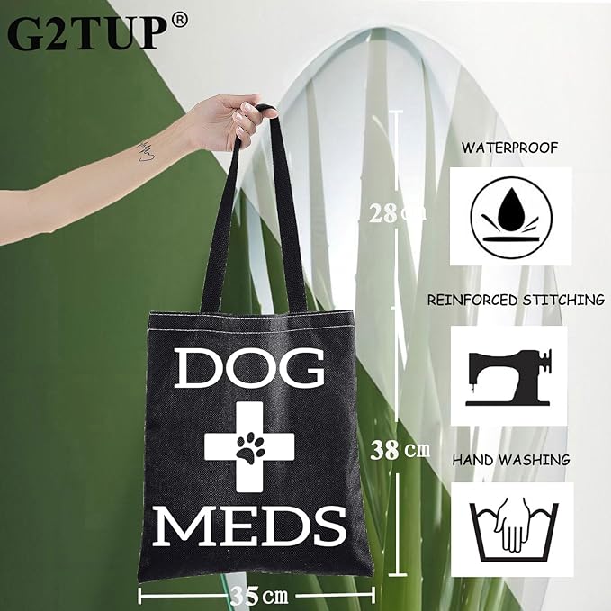 G2TUP Dog Medicine Bag Dog Meds Vet Tech Gifts Dog Essentials Storage for Travel Camping Car Emergency (Dog Meds T)